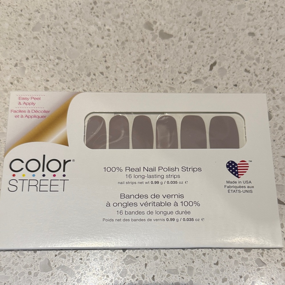 Color Street Taupe Nail Polish Strips in Amazing Greige